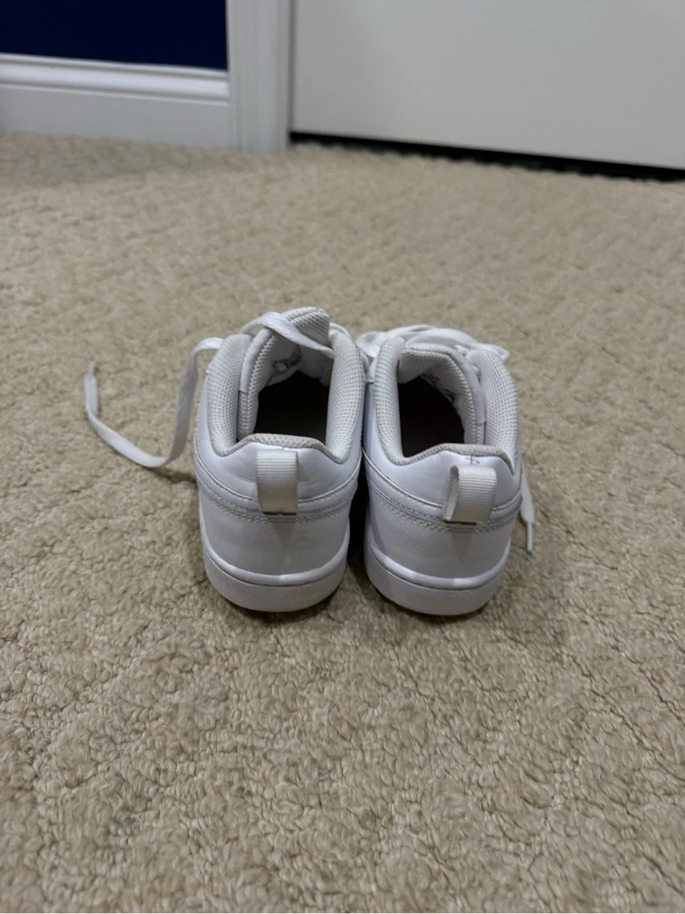 Unisex White Nike Kids White Athletic Sneakers